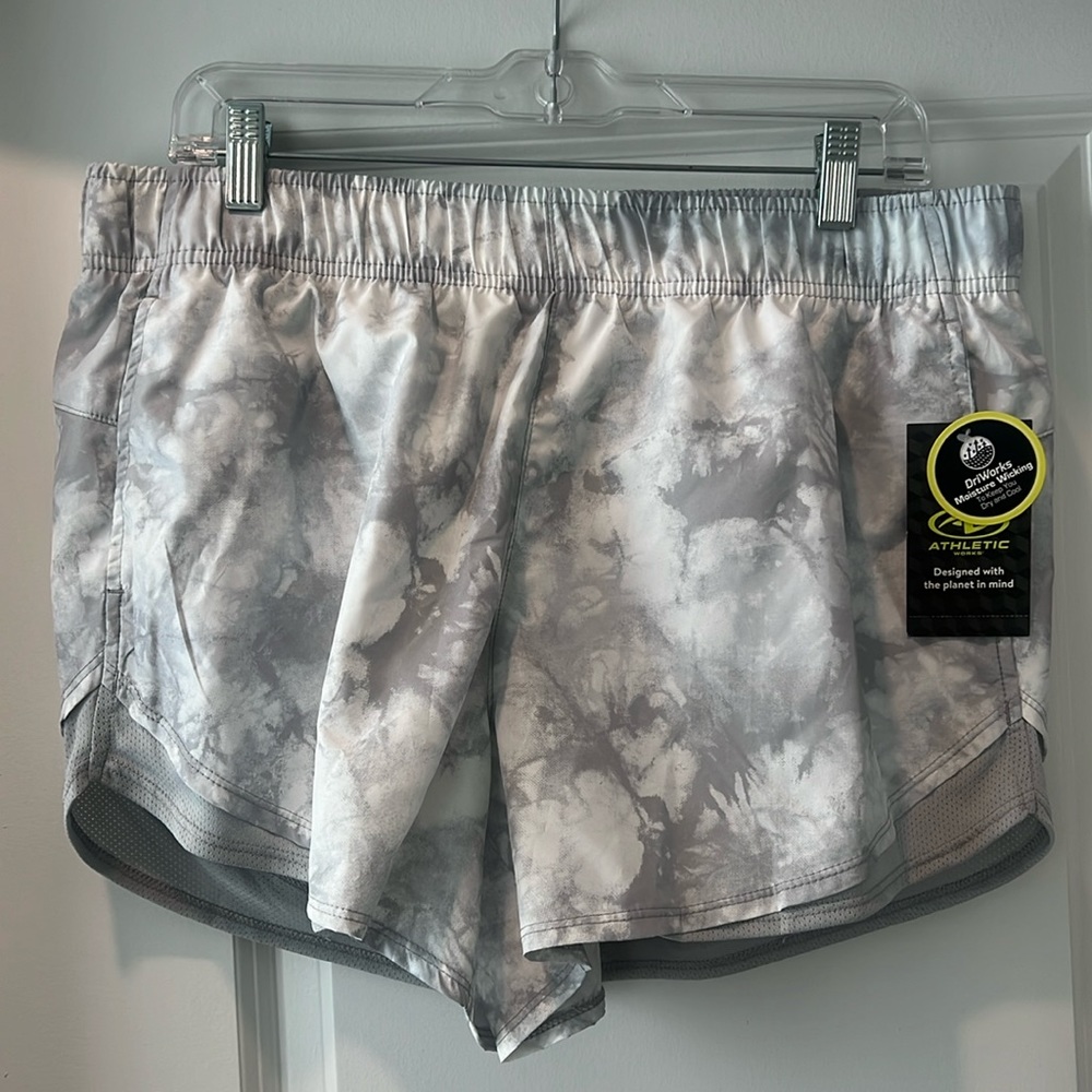 Athletic works running shorts Large with liner